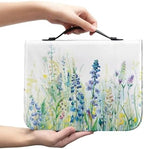 Flora Bible Covers for Women Book or Bible Carrying Case PU Leather Bible Case Bag Church Bag Scripture Bag Case Gift for Christian by Glomenade