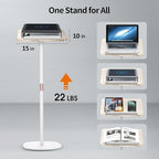 2-in-1 Floor Music Stand & Desktop Book Stand, 16.5"–51" Height Adjustable - Image 3