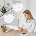 ONAVIA Desktop Weekly Calendar Whiteboard with Stand,16x12 Dry Erase Board - Image 3