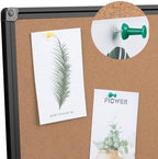 Extra Large Cork Bulletin Board 96" X 48", Foldable Notice Pin Board for Wall, Black Aluminum Framed 8'x4' Corkboard, Wall Mounted Noticeboard with 36 Push Pins for School, Home & Office - Image 6