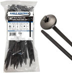 Kable Kontrol Buckle Cable ties, 14 Inch 100 Pcs, 120 Lbs Test, Black by KABLEKONTROL%C2%AE