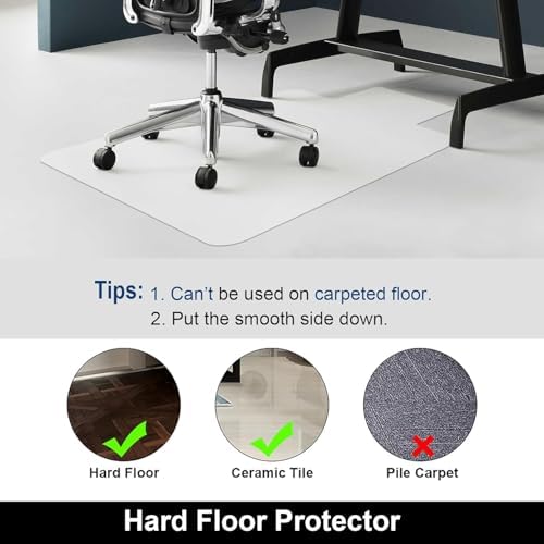 AiBOB 2 Pack 36"x48" Chair Mat for Hardwood Floors, Clear Floor Protector - Image 5