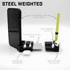 DeskBrick 2PK Silicone + Steel-Weighted Cord Holders for Desks. Weighted Cord Organizers & Cable Management for Desktops. Useful Phone Accessories & Cable Holders for Offices. No Adhesive. Black - Image 2