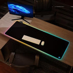 Cacoy 55"x20" RGB Gaming Mouse Pad XXL,Non-Slip LED Lighting Desk Mat,Black - Image 3