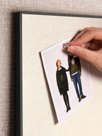 Lightomorrow Bulletin Board 40 x 30 inches, Oatmeal White Pin Board Vision Board, Black Aluminum Framed Fabric Cork Board with 10 Push Pins, Black Framed - Image 2