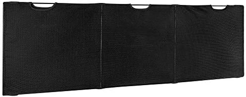 Mount-It! Under Desk Modesty Panel for Office Desks and Sit Stand Workstations [60 Inches Wide] Mesh Organizer Pockets for Cables and Wires (Black) - Image 3