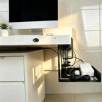 Under Desk Cable Management Tray, Heavy Duty Cord Organizer Clamp Mount - Image 5