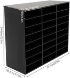 Mail Sorter Organizer, 24 Compartments Black Literature Organizer, Student Mailbox for Classroom, Desktop Paper Bill Organizer for Home, Office, School (24 Slots Black) - Image 5