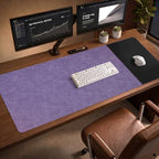 HAUTOCO Cork Desk Mat 48''x19.7'', Distressed PU Leather & Cloth Desk Pad by HAUTOCO