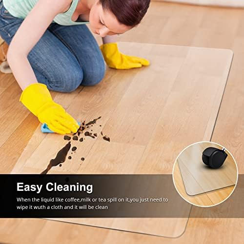 Kuyal Office Chair Mat for Hardwood Floor, 30'' x 48'' Rectangle - Image 4