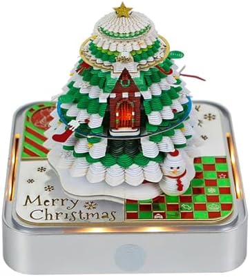 3D Calendar 2027, Time Piece Calendar 2027, 3D Tear-Off Art Desk Calendar W LED Lights, Creative 3D Memo Pad Paper Art Tree House DIY Paper Carving. by PTAEXCEL