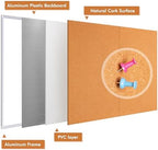 Maxtek Cork Board 48 x 36 in, Large Bulletin Board for Wall Aluminum Framed - Image 7