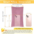 1 MIDDLE ONE 2 Pack Small Pillow, Memory Foam Mini Pillow 11 X 7 Inches for Travel, Sleeping, Nap and Neck, Knee, Lumbar Support, Tiny Cushion for Pet, Dogs (Purple) - Image 3