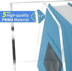 Acrylic Paper Tray Stackable Letter Organizers, Clear Paper Tray Desk Organizer, 3-Tier, Desk A4 File Holder for Office Document Desktop File Tray-2pack - Image 4
