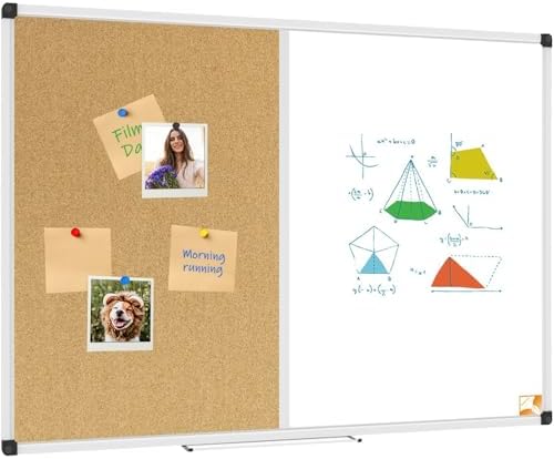 XBoard Magnetic whiteboard Corkboard Combo,36 x 24 Inches by XBoard