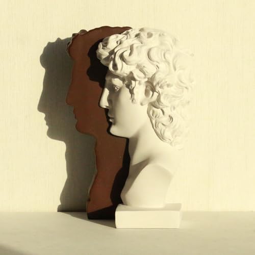 Lukitas David Bookends Heavy Duty, Half-and-Half Book Ends, BN/WH 9.5'' - Image 2
