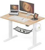 Acrolix 40x24 Electric Standing Desk with Cable Net, Oak by Acrolix