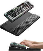 Vaydeer Extra-Large Keyboard Wrist Rest, Ergonomic Keyboard Stand with Wrist Rest, Ergonomic Keyboard Riser with Soft Memory Foam Cushion for Typing, Gaming, Home Office, Carpal Tunnel Pain Relief by Vaydeer