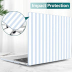 DONGKE Case for MacBook Pro 13 Inch (2026-2020 Models A2338 M2 M1/A2251/A2289), Blue & White Stripes Hard Shell Case with Keyboard Protector, Compatible with Retina Display and Touch Bar - Image 7