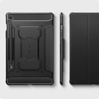 Spigen for Galaxy Tab S10 Lite Case (2025), Galaxy Tab S9 FE Case (2023), Rugged Armor Pro Protective Tri-Fold Cover with Built-in S Pen Holder, Shock-Absorbing Carbon Fiber Design, 10.9 inch, Black - Image 7