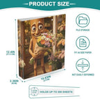 ALAZA Brainrot Tung Tung Tung Sahur (6) 3 Ring Binder 1.5 Inch Three Ring Office Binders w/clipboard & 3 Pockets, Hold 200 Sheets, 2 pcs - Image 5