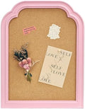 Cork Bulletin Board with Pink Frame, 13"*17" Pin Board for Home, Office, Bedroom, Dorm - Decorative Hanging Message Board for Notes, Photos, Vision Board(PK-3343) by Okydoky