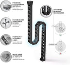Ultimate Setup Under Desk Cable Management Vertebrae - Perfect for Sit Stand Desk - Wire Management - Adjustable Length - Flexible Cable Spine - Black, 133 cm - Image 5