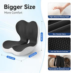 Seat Cushion for Office Chair and Car, Lumbar Support Pillow for Chair - Image 2