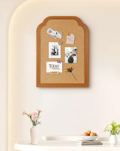 Cork Bulletin Board, 17.7"*23.6" Pin Board for Walls, Decorative Hanging Message Board for Home Office School - Memos, Notes, Photos, Vision Board(BN-4560) - Image 4