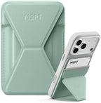 MOFT Magnetic Wallet Stand Compatible with iPhone 17/16/15/14/13/12 Series, Angle Adjustment & Magsafe Compatible MOVAS Phone Stand,Seafoam by MOFT