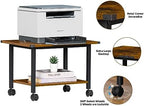 Lerliuo Under Desk Printer Stand, 2-Tier Industrial Rolling Printer Table - Image 7