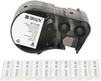 Brady Authentic (M5-112-492) FreezerBondz™ Ultra-Thin Cryogenic Polyester Labels 0.375" H x 1.25" W Black on White, 360 Labels. for use with The BMP51 and M511 Label Printers by BradyCorp