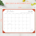 Desk Calendar 2026-2027 with Desktop Mat,22x17'' Large Desktop Pad Calendar - Image 2