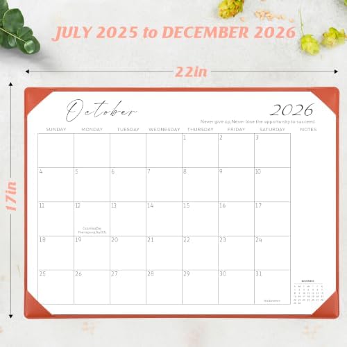 Desk Calendar 2026-2027 with Desktop Mat,22x17'' Large Desktop Pad Calendar - Image 2