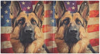 German Dog Puppy American Flag 3 Ring Binders 1.5 Inch Clear View Three Ring Binders Versatile Binder for Work School Office Supply 1 Pack - Image 2