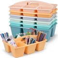 6 Pack Classroom Caddy with Handle, 6 Compartment (Boho) by Yakydesign