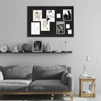 DAHAPYBOO Cork Board with Linen Black,Bulletin Board 36"x24" - Image 7