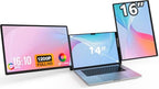 FLYTOCCA 16" Laptop Screen Extender, Updated 1200P FHD Portable Monitor with 16:10 Aspect Ratio Screen, Rotation Detachable Screen, Laptop Monitor Extender Compatible with Windows, Mac, Chrome by FLYTOCCA