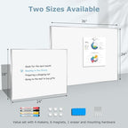 Magnetic Whiteboard, 24" x 18" Dry Erase White Board for Wall - Image 6