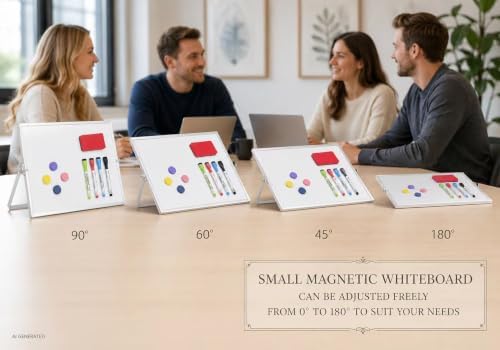 MXG Magnetic Whiteboard,12x16 Double-Sided Desk Dry Erase Board with Stand - Image 6