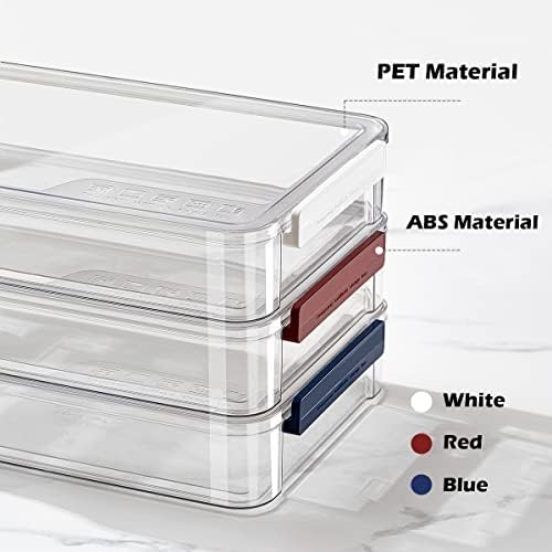 2 Pack Document Storage Clear Plastic Storage Boxes with Lids Stackable Storage Bins Paper Storage Box Containers for Organizing A4 File Paper, Document, Photo, Scrapbook - Image 5