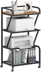 MAHANCRIS Mobile Printer Stand, Large Printer Table, 4-Tier Printer Cart by MAHANCRIS