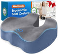 BlissTrends Memory Foam Seat Cushion for Office Chair & Car Seat Grey&Blue by BlissTrends