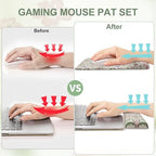 iCasso Mouse Pad with Wrist Rest, Large Desk Mat Set, Purple - Image 3