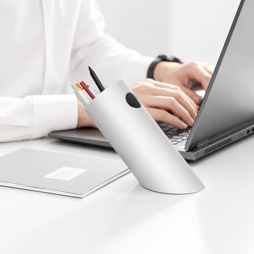 Gift Boxed Modern Art Pen Holder, 45° Angled Desk Sculpture with Minimalist Design, Pencil Cup Organizer, Elegant Gift for Professionals & Graduates - Image 2