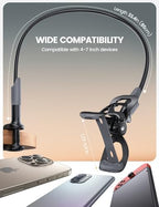 Lamicall Gooseneck Bed Phone Holder 33.4" Full Adjustable Flexible Arm - Image 5