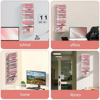 14-Tier Wall File Organizer and Hanging File Organizer, Pink - Image 7