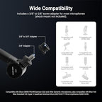 NEEWER BASICS Microphone Boom Arm, 31" Flexible Mic Desk Stand Mount, Compatible with Blue Yeti FIFINE AM8 K669B HyperX QuadCast S SoloCast AT2020 Shure SM7B MV7 for Gaming Streaming Recording, MS050 - Image 3