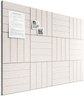 Bumusty 48" x 36" Large Cork Board Alternative, Oatmeal by BUMUSTY