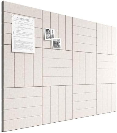 Bumusty 48" x 36" Large Cork Board Alternative, Oatmeal by BUMUSTY